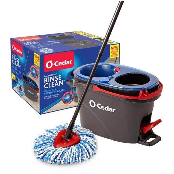 O-Cedar EasyWring RinseClean Spin Mop and Bucket System, Hands-Free System - Picture 10 of 16